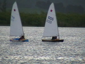 Alex Morris (Billy O) 758 and Ben Carrick (EpiBlast) 1005.
 photo copyright Vauxhall Yacht Club taken at  and featuring the  class