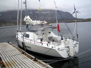 Austral Express alongside in Nuuk, Greenland. photo copyright Graeme Kendall taken at  and featuring the  class