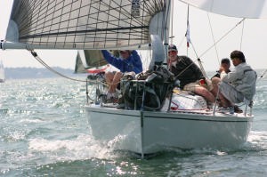 Red Funnel Quarter Ton Cup in Cowes - photo RCYC/Fiona Brown photo copyright Quarter Ton taken at  and featuring the  class