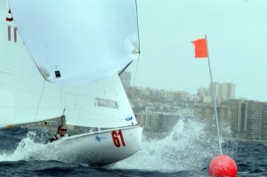 NZL&rsquo;s Sarah and Emma Berry fly past a gate on Day 2 of the 420 Worlds photo copyright Event Media taken at  and featuring the  class