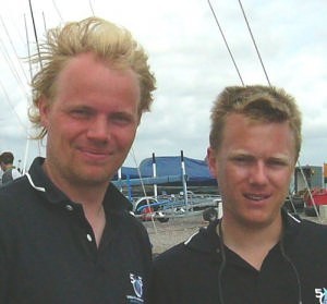 Jens Findel and Johannes Tellen (GER) photo copyright Gerald New http://www.sail-world.co.uk taken at  and featuring the  class