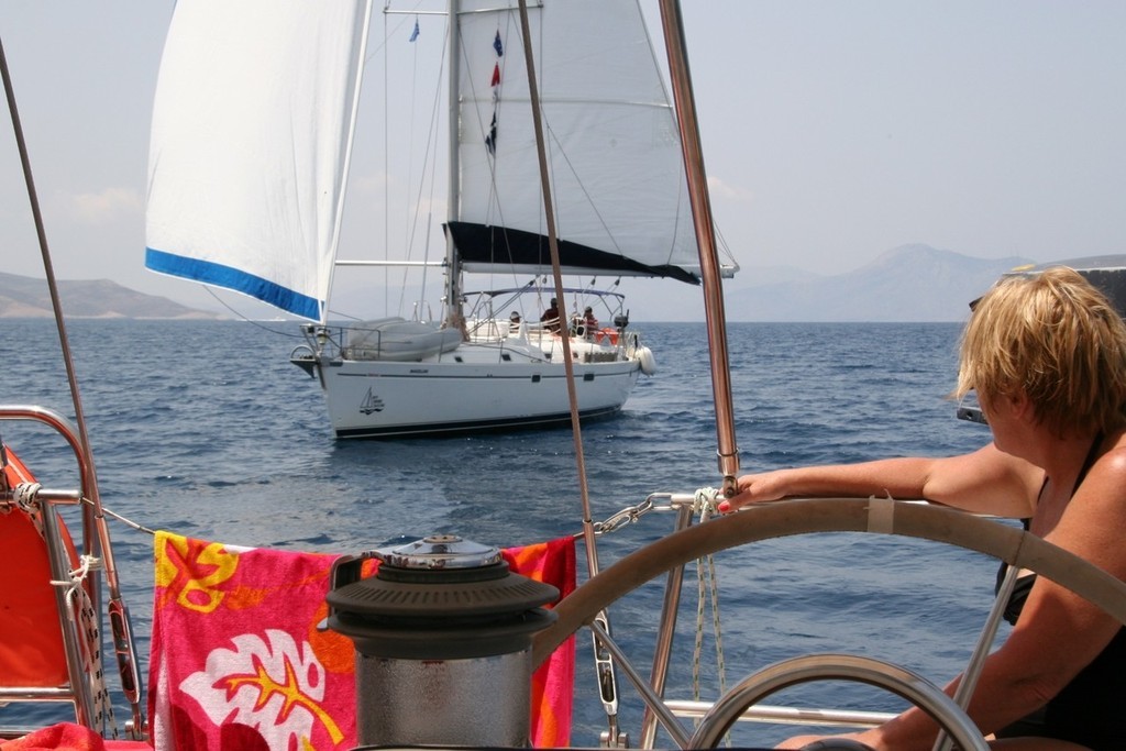 Sailing in company © Mariner Boating Holidays http://www.marinerboating.com.au