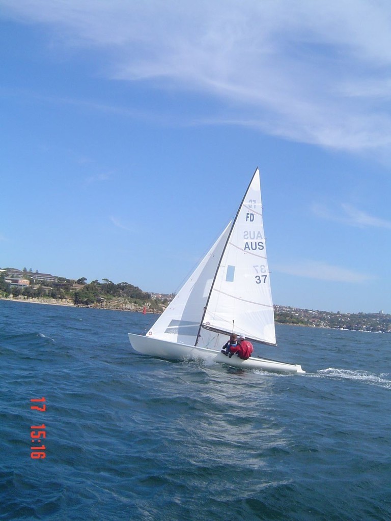 Training on Sydney Harbour  AUS37 Norman Rydge and Richard Scarr &copy; Ullman Sales .
