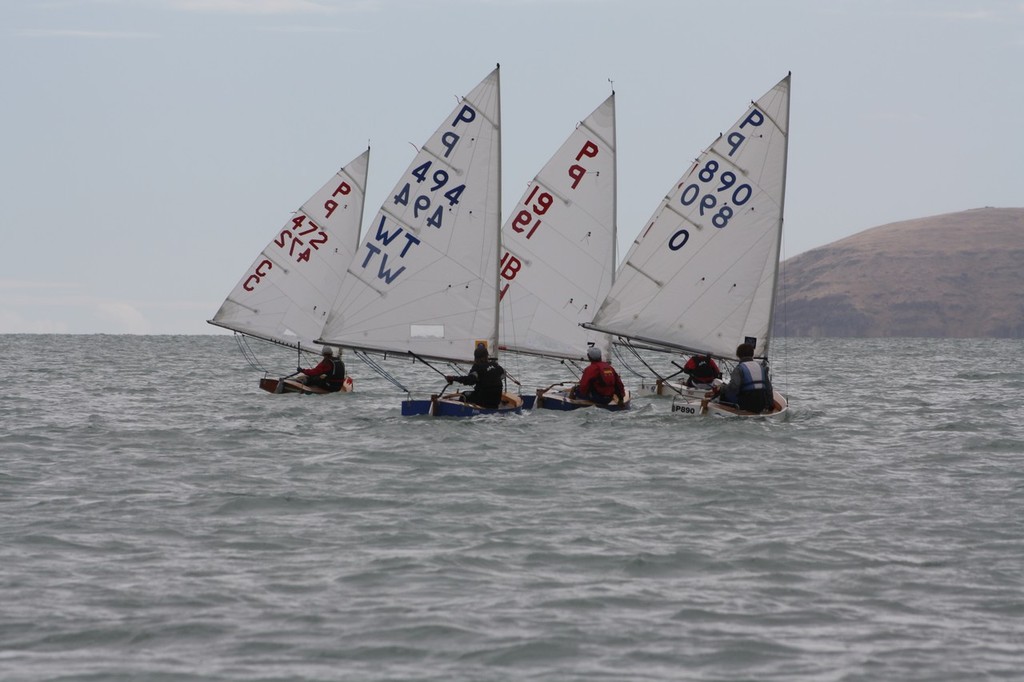 P Class sailors work their way downwind on Lyttelton Harbour - Davie Norris Boatbuilders 2010 Tanner Cup Regatta © Sutter Schumacher