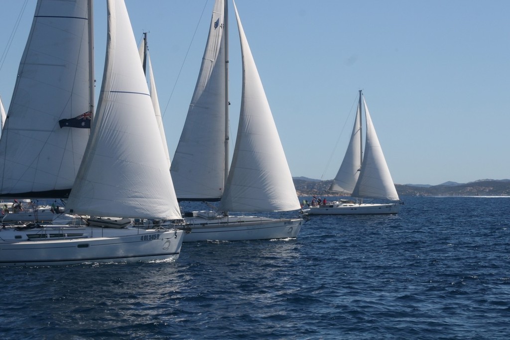 Racing in company  - Bonifacio Yacht Rally  © Mariner Boating Holidays http://www.marinerboating.com.au