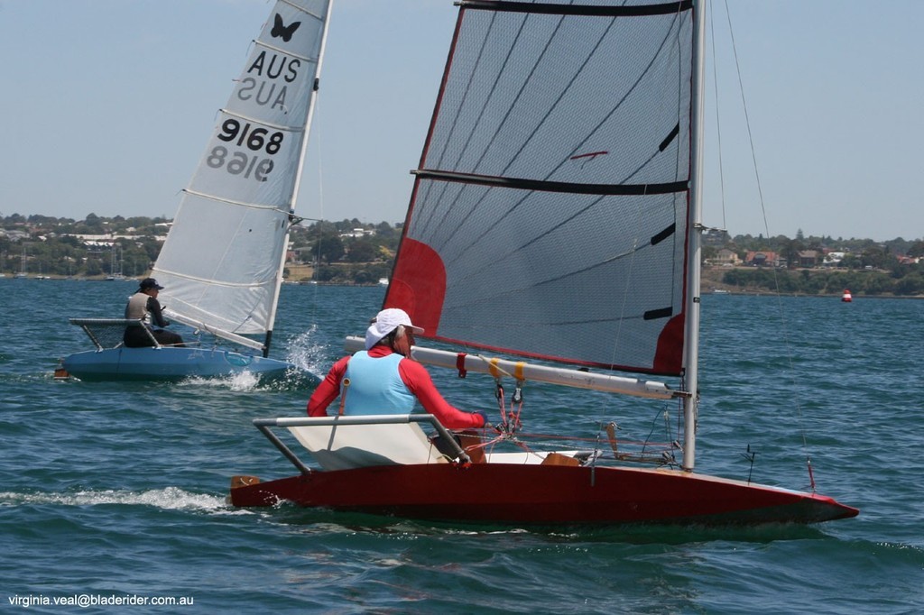 Scows racing - oldies but goodies - 2009 Zhik International Moth Australian Championships photo copyright Virginia Veal www.bladerider.com.au taken at  and featuring the  class