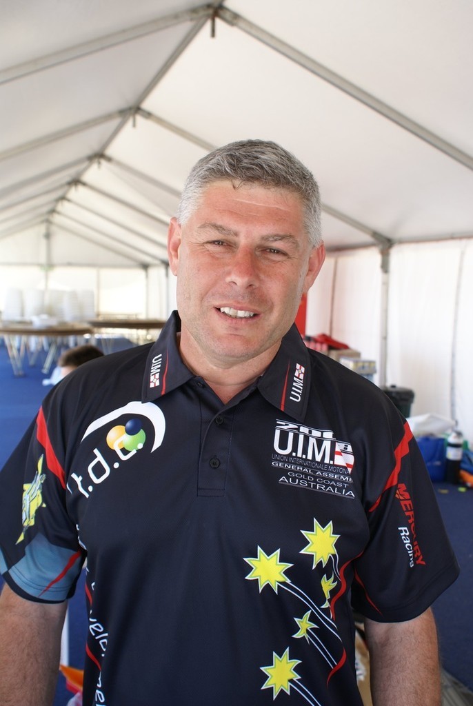 Kirk Tsaccounis, Formula 1 Superboat Series director at Southport. - F1 superboats photo copyright Powerboat-World.com http://www.powerboat-world.com taken at  and featuring the  class