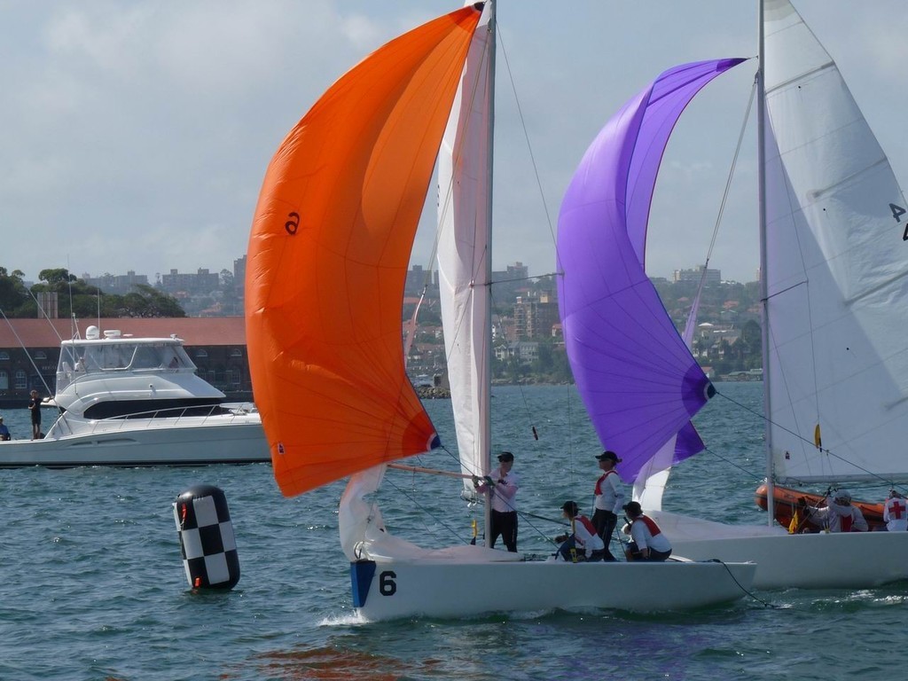 Nicole Souter finishing ahead of Phil Robertson - Hardy Cup 2009 photo copyright Aline Van Haren  taken at  and featuring the  class