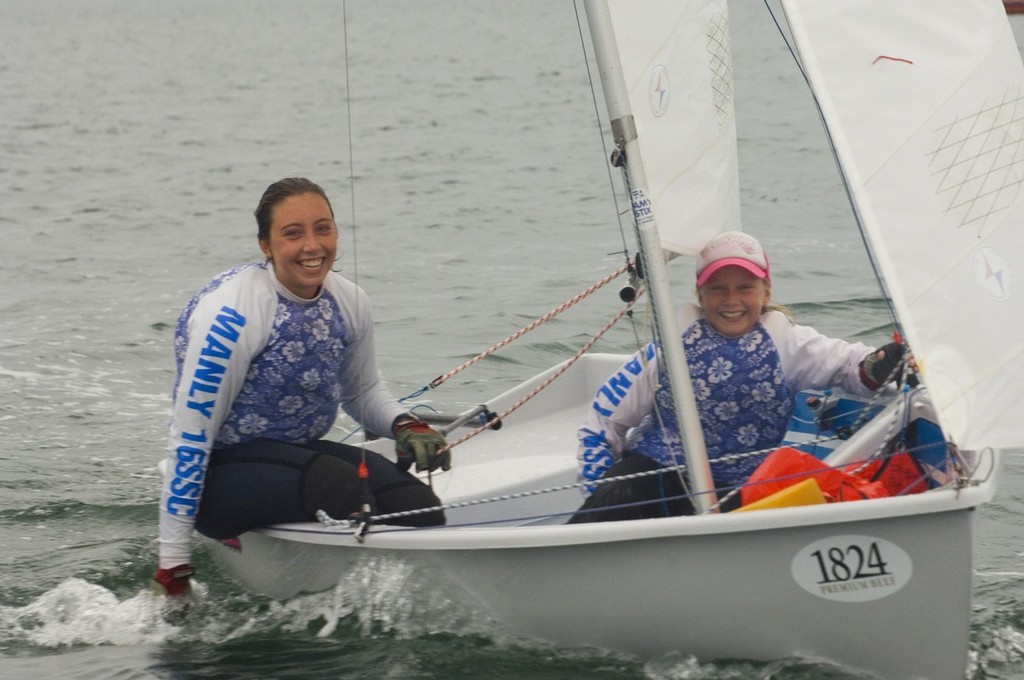 Big Smiles for Crunchie Girls Olivia Price & Maddie Clancy The New 2009 NSW F11 Champions - 1824™ NSW Flying Eleven State Championships 2008-2009 photo copyright David Price taken at  and featuring the  class