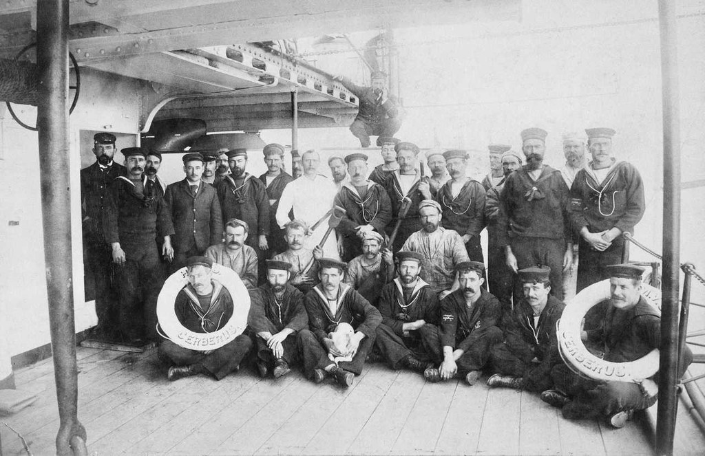 The Crew of Cerberus. Courtesy of Australian War Memorial - Save the Cerberus Exhibition ©  SW