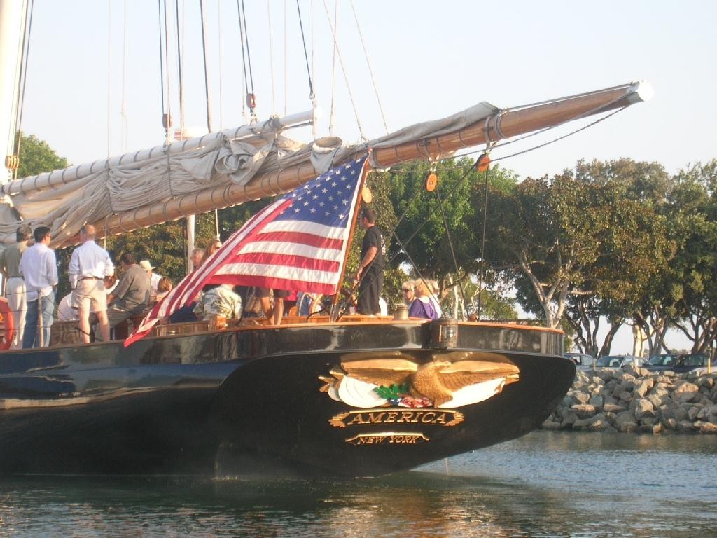 Schooner ’America’ from New York. Now in San Diego © Warren Allan