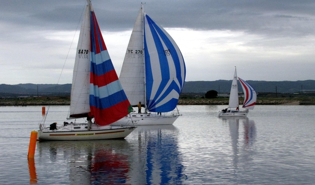 Second Wind 2, sneeking home on the outside - Port Line Cup 2009 © Steve Hall