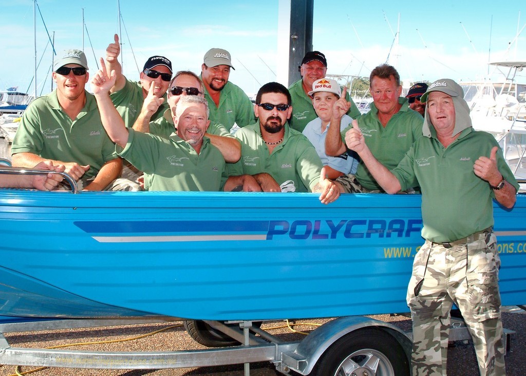 Sundays Evinrude E-Tec  / polycraft Boatr winners - the major lucky draw - 2009 Club Marine Trailer Boat Fishing Tournament © Kirk Maclean
