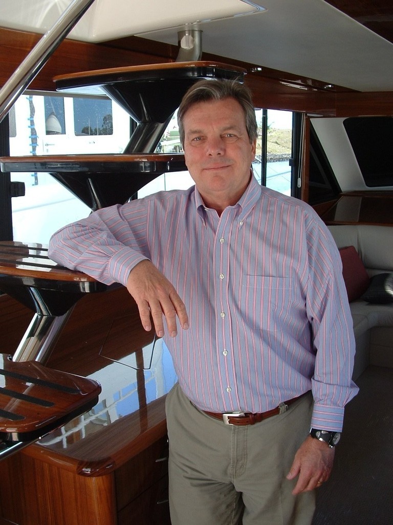 Dave Northrop, president of Maritimo USA at the Miami International Boat Show. photo copyright Bob Wonders taken at  and featuring the  class
