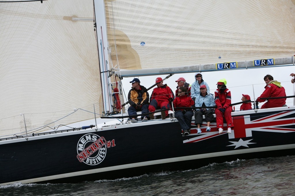 Secret Men’s Business # 1 - winners in the party stakes - Sail Port Stephens © Anthony Kelly