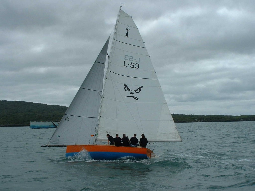 Orion, Martin Robertson  in second place, before breaking her mast in the 2007 Lipton Cup photo copyright Janet Watkins taken at  and featuring the  class