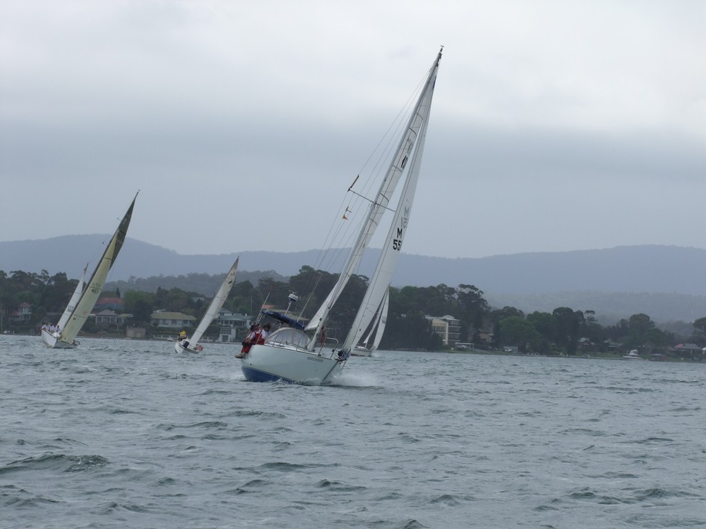 After an excellent start, the mighty Windchaser powers ahead of other boats. © Greg Dickins http://photosydney.com.au/hcw08.html