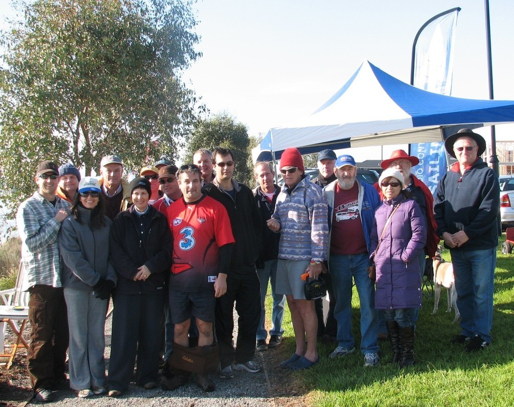 The skippers ready to sail following the briefing - 2009 Victorian RC Laser Championship photo copyright Cliff Bromiley www.radiosail.com.au http://www.radiosail.com.au taken at  and featuring the  class