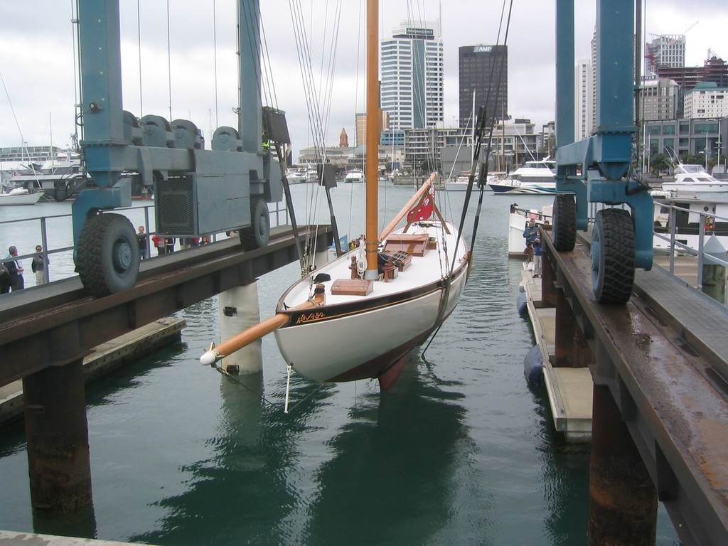 Rainbow is relaunched after a magnificent restoration by her owners and partners. © John Bertenshaw