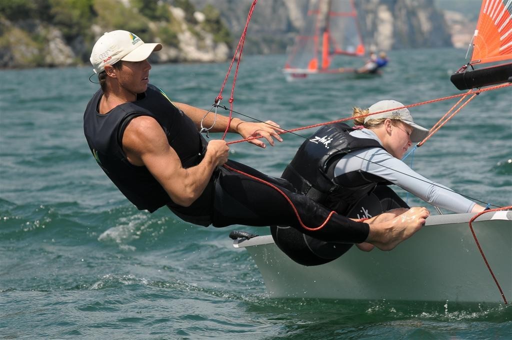 Haylee Outteridge and Iain Jensen (AUS 34) - 2009 29er World Championship photo copyright Gianni Tomazzoni taken at  and featuring the  class