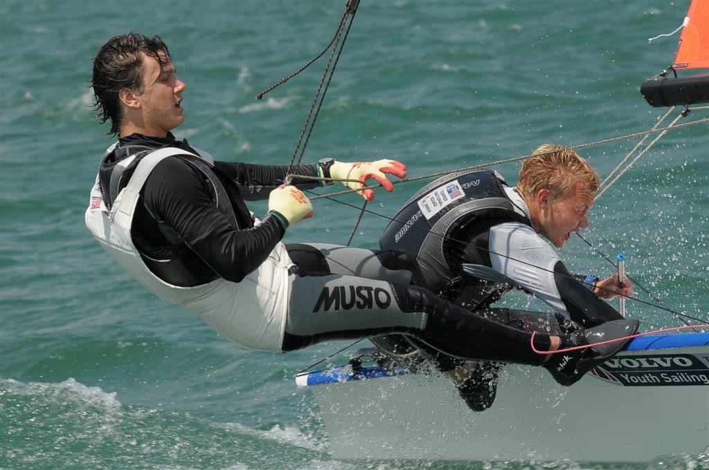Max Richardson  and Alex Groves (GBR 3) - 2009 29er World Championship photo copyright Gianni Tomazzoni taken at  and featuring the  class