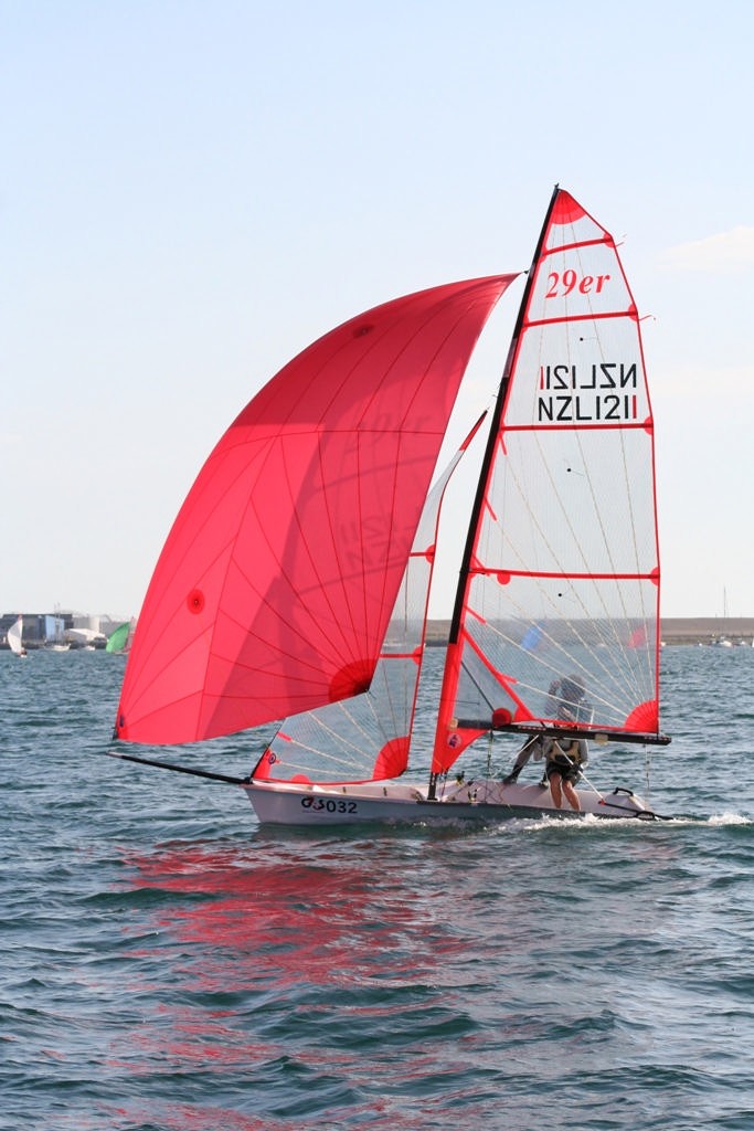 The New Zealand crew compete in the 2006 Worlds at Weymouth, UK photo copyright Ross Whitburn taken at  and featuring the  class