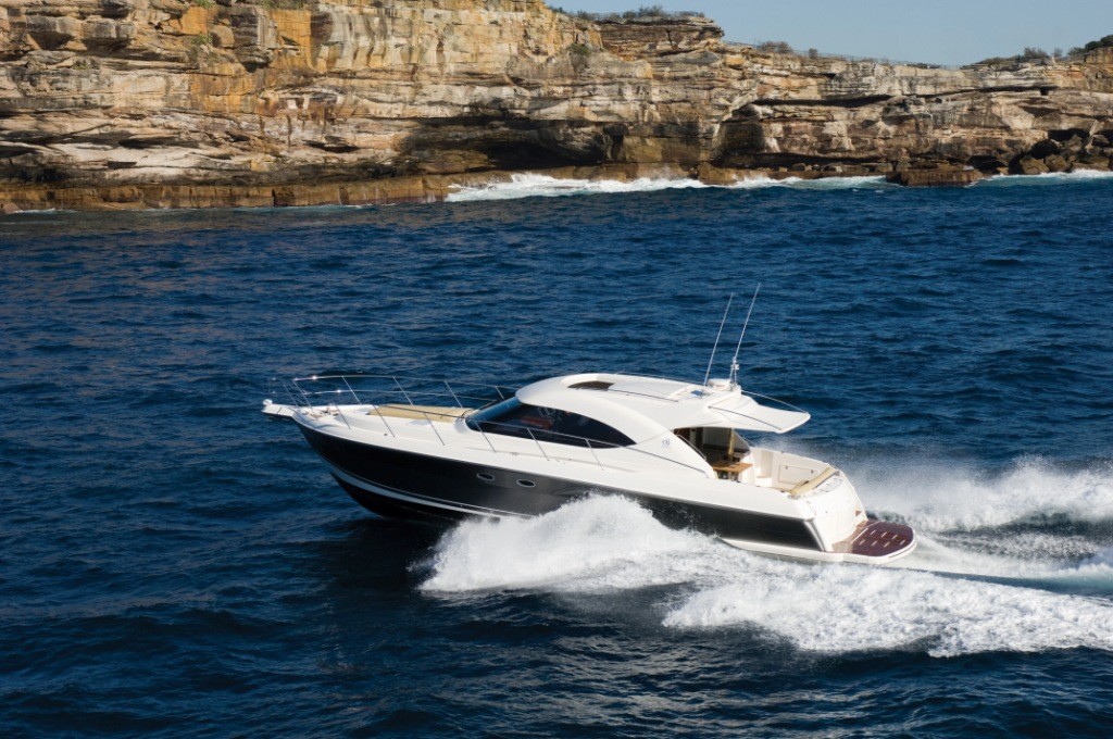 The 5000 Sport Yacht features new Zeus drives for improved performance photo copyright Ross Eason taken at  and featuring the  class