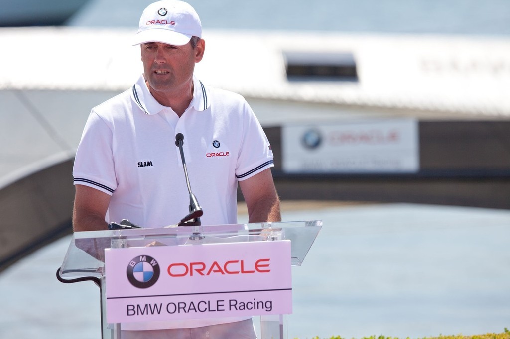 Sir Russell Coutts - BMW ORACLE Racing - Team and Challenge presentation special event &copy; BMW Oracle Racing Photo Gilles Martin-Raget http://www.bmworacleracing.com