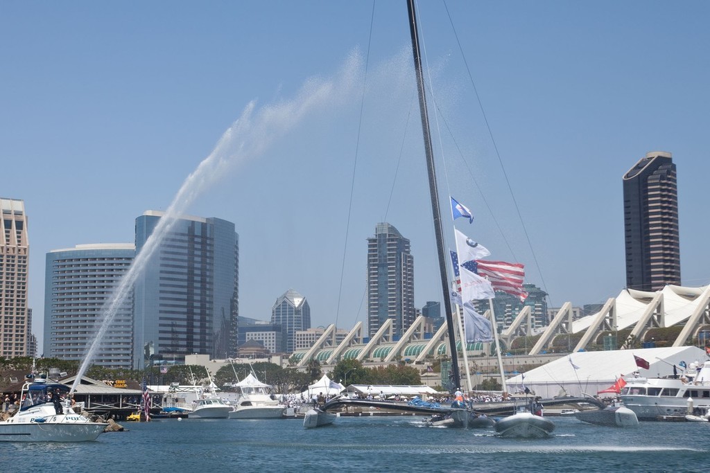 BMW ORACLE Racing - Team and Challenge presentation special event &copy; BMW Oracle Racing Photo Gilles Martin-Raget http://www.bmworacleracing.com