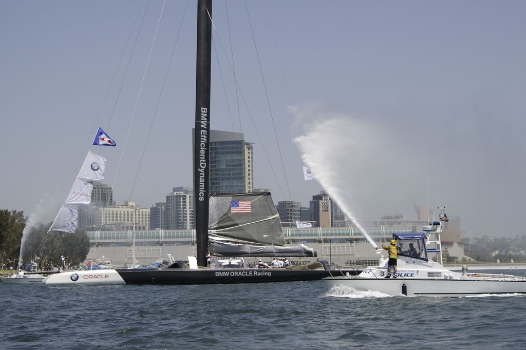 33rd America’s Cup - BMW ORACLE Racing - Team and Challenge presentation special event &copy; BMW Oracle Racing Photo Gilles Martin-Raget http://www.bmworacleracing.com