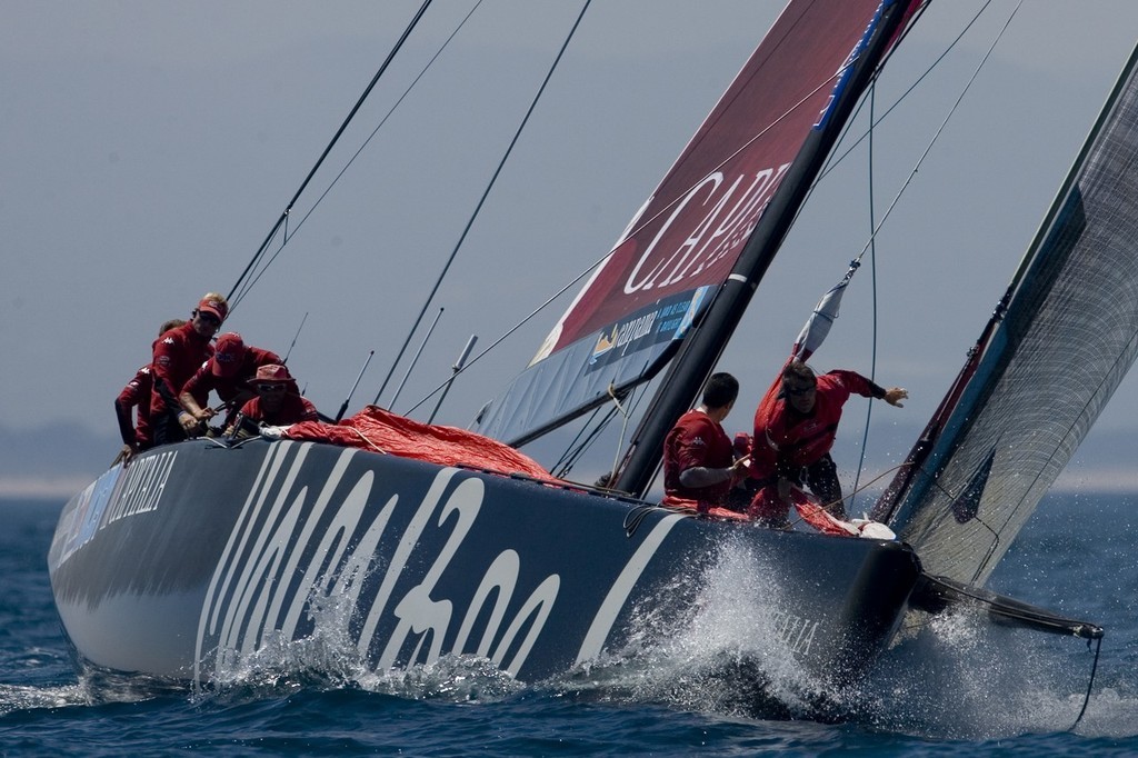 Mascalzone Latino sailing in the Louis Vuitton Cup © Event Media