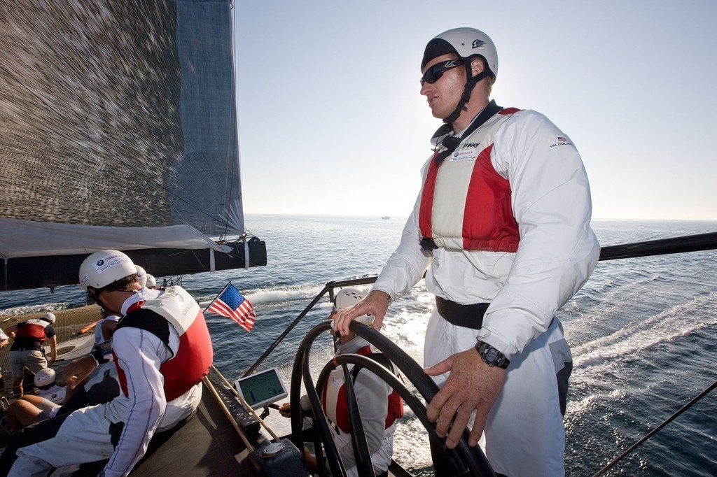 America’s Cup - BMW ORACLE Racing - 90 ft trimaran sea trials - San Diego  © BMW Oracle Racing Photo Gilles Martin-Raget http://www.bmworacleracing.com