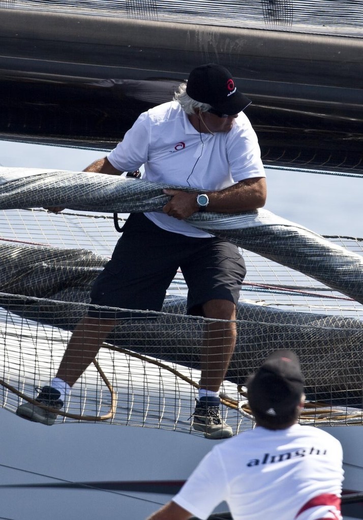 Alinghi 5 in  Genova<br />
Al5 first navigation in the sea<br />
 © Guido Trombetta/Team Alinghi