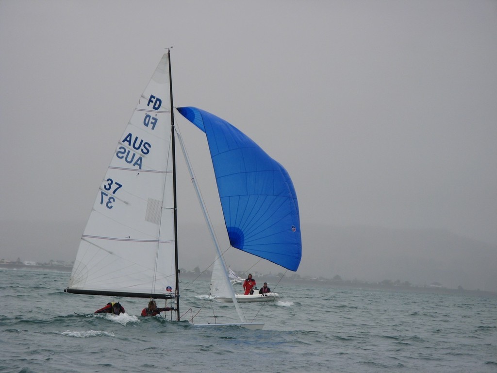 2008 Flying Dutchman World Championship 3rd place Norman Rydge and Richard Scarr (AUS 37) - 2008 Flying Dutchman World Championships, Napier, New Zealand. © Mike Shields