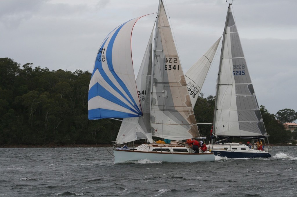 Saga shows off her new kite..!  - Sail Port Stephens © Dominic Grundy