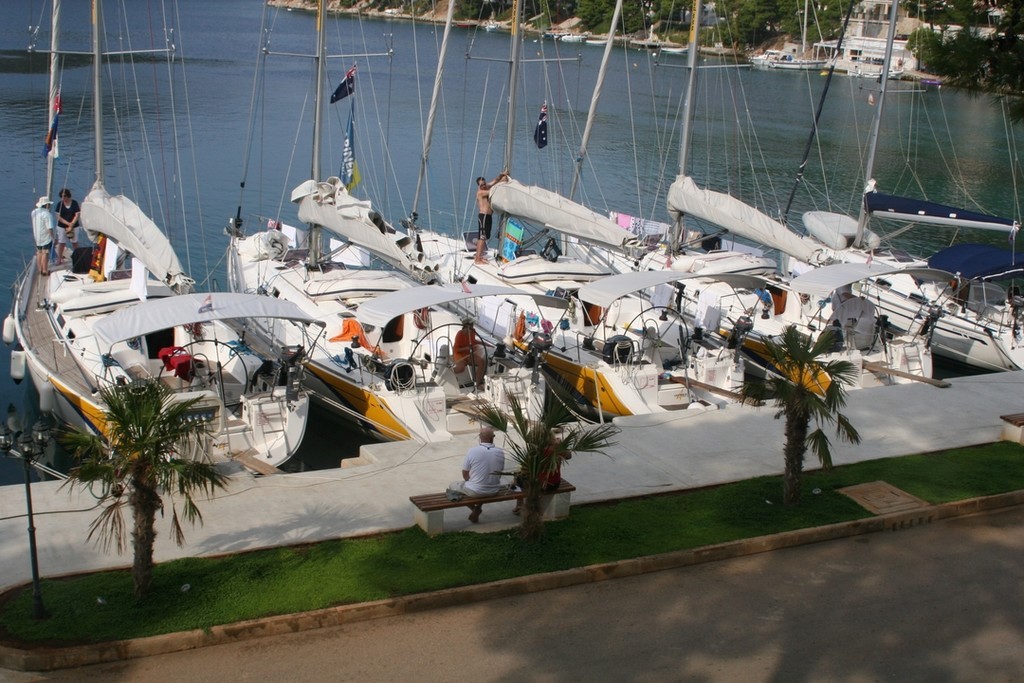Moored in Lastivo - Croatia Yacht Rally 2009 photo copyright Maggie Joyce - Mariner Boating Holidays http://www.marinerboating.com.au taken at  and featuring the  class