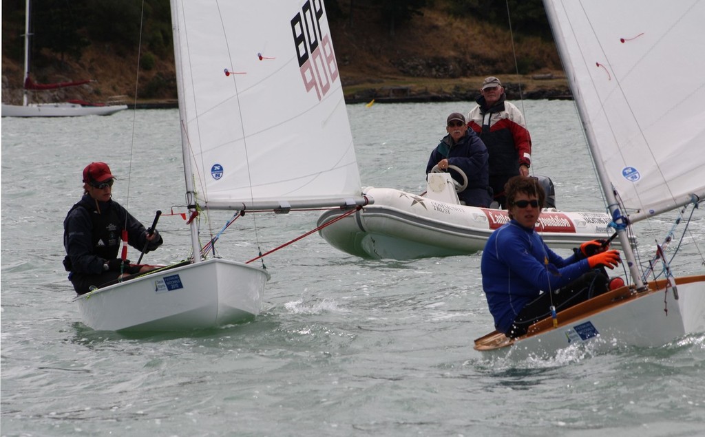 Luke Stevenson and Peter Sise in the pre-start of the semi-finals race 2 - Davie Norris Boatbuilders 2010 Starling Match Race National Championships © Sutter Schumacher