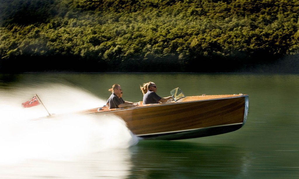 Boat of show &rsquo;Bootlegger&rsquo; at Lake Rotoiti&rsquo;s &rsquo;Seresin Vintage and Classic boat show 09 - Aquapx.com web site launch photo copyright Paul Gilbert-AquaPx http://www.aquapx.com taken at  and featuring the  class
