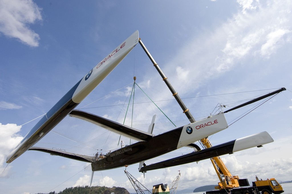BMW Oracle Racing - 90fter AC launch © BMW Oracle Racing Photo Gilles Martin-Raget http://www.bmworacleracing.com