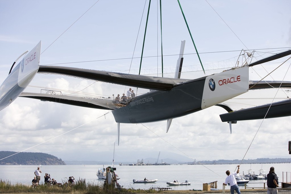 BMW Oracle Racing - 90fter AC launch © BMW Oracle Racing Photo Gilles Martin-Raget http://www.bmworacleracing.com
