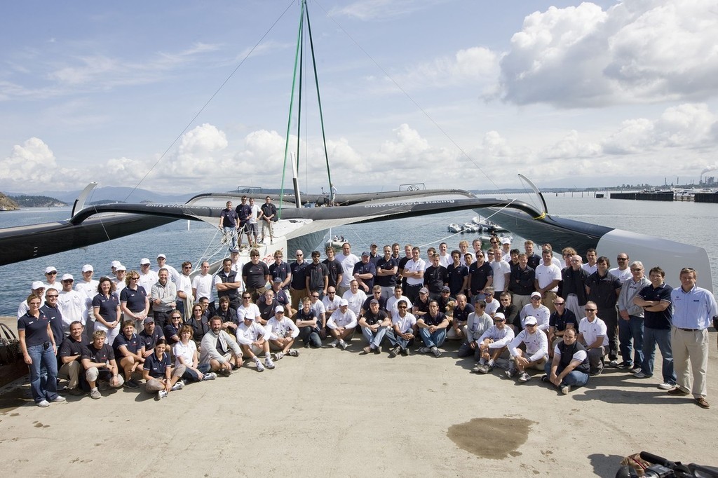 BMW Oracle Racing - 90fter AC launch © BMW Oracle Racing Photo Gilles Martin-Raget http://www.bmworacleracing.com