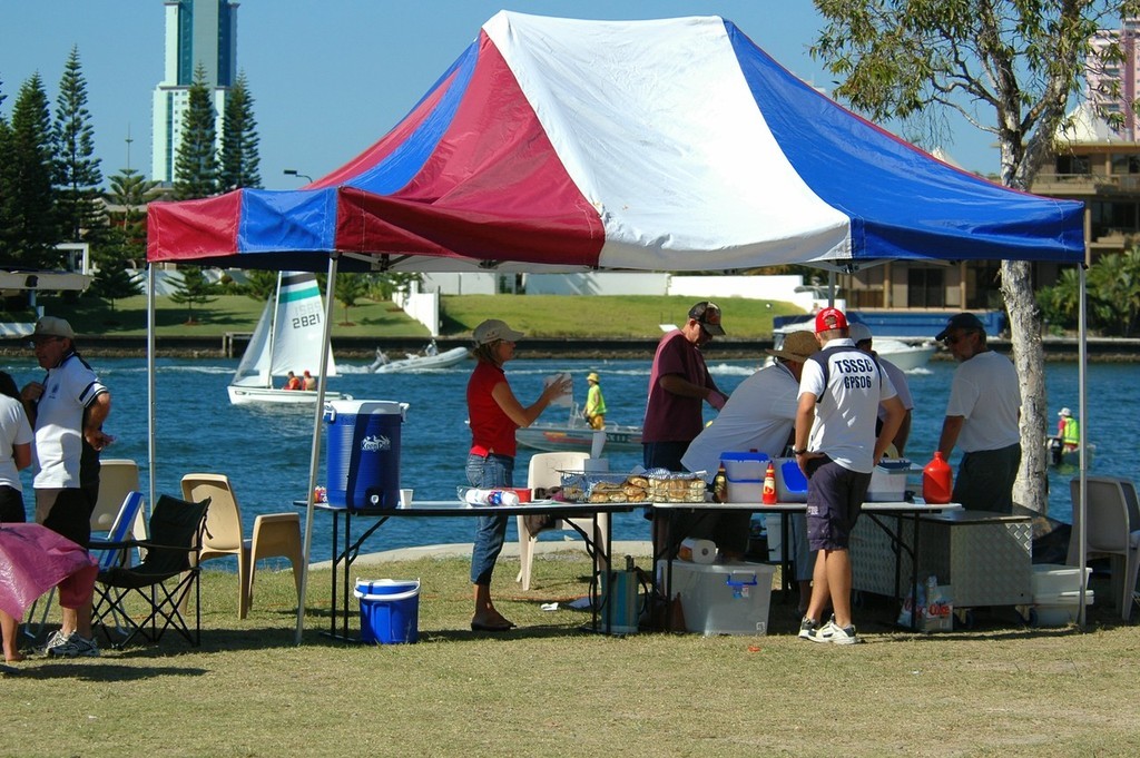 TSS ’Friends of Sailing’ hospitality tent - cheap food and drink all day - The 22nd annual TSSSC Cock o’the River Trophy © TSSSC The Southport School