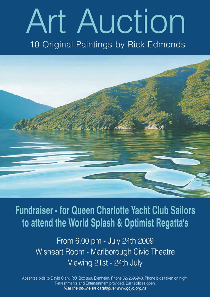 .Art auction poster SW photo copyright Rick Edmonds taken at  and featuring the  class
