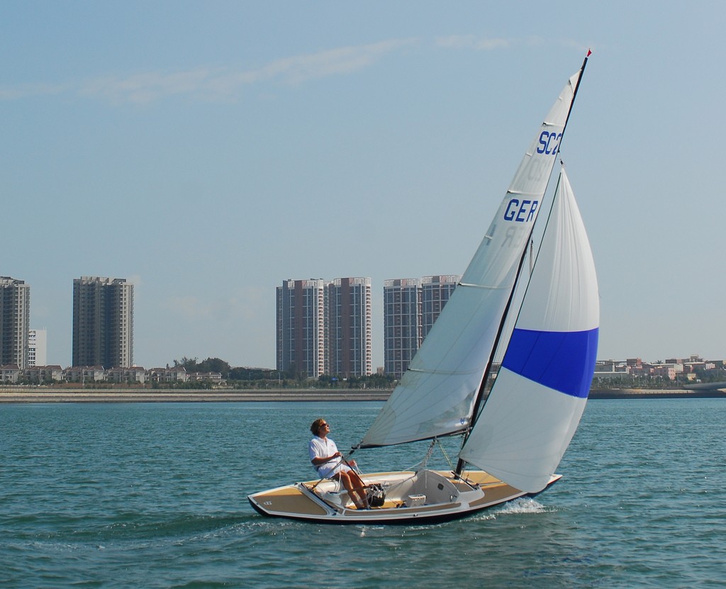 Scandinavian Cruiser 20 - Test sailing in Xiamen, China © David Winter
