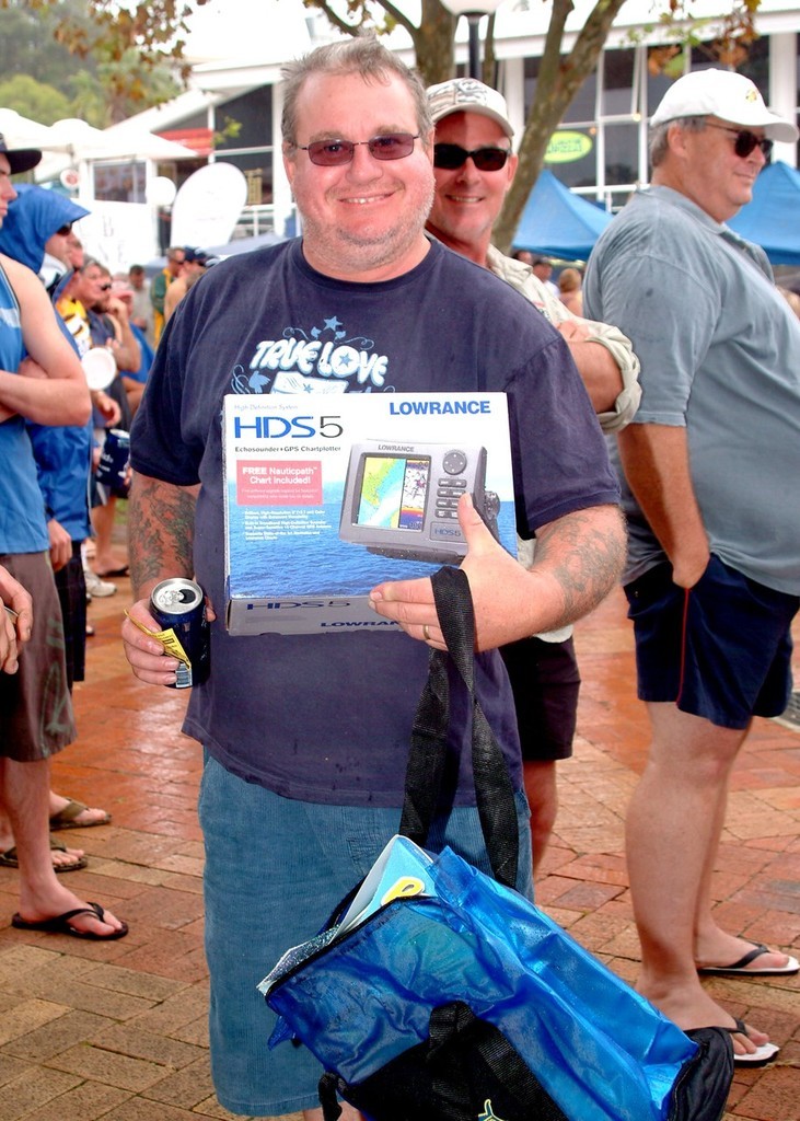 A Lucky Draw Winner at Saturday’s BBQ - 2009 Club Marine Trailer Boat Fishing Tournament © Kirk Maclean