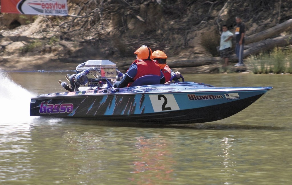’Gassa’ blasting its way to the finish line in last year’s Southern 80.  - Southern 80 © Chris Beattie Club Marine http:///www.clubmarine.com.au