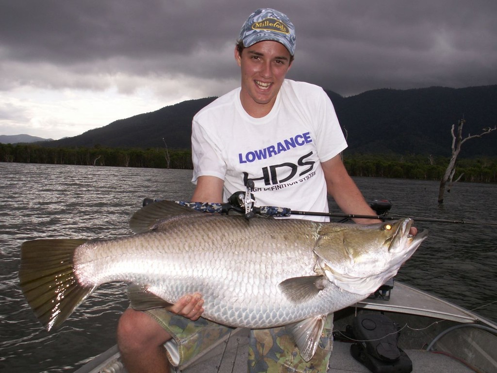 Lowrance Pro Teamer Cy Taylor cemented his position as Australia’s No. 1 ranked barra angler by taking out the Individual Angler of the Year (AOY) title for the third consecutive year.  © Sandman PR http://www.sandmanpr.com.au