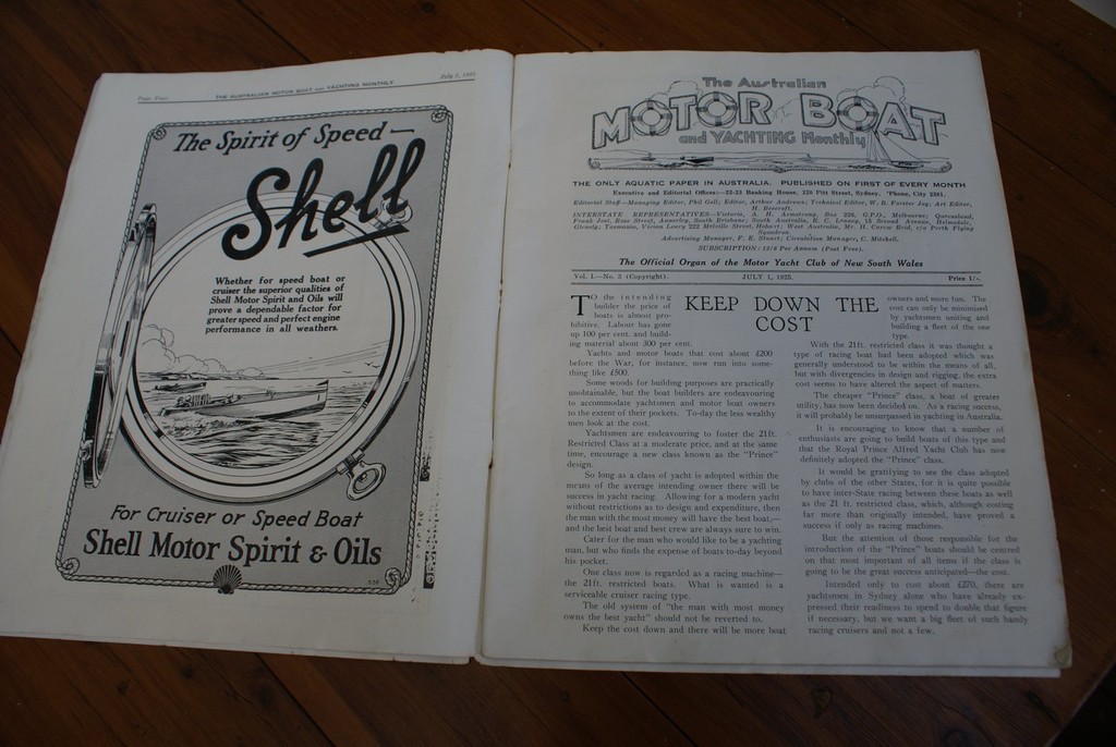 Shell Oil took the only full-page advertisement in the publication, although there were several smaller ads. © Bob Wonders