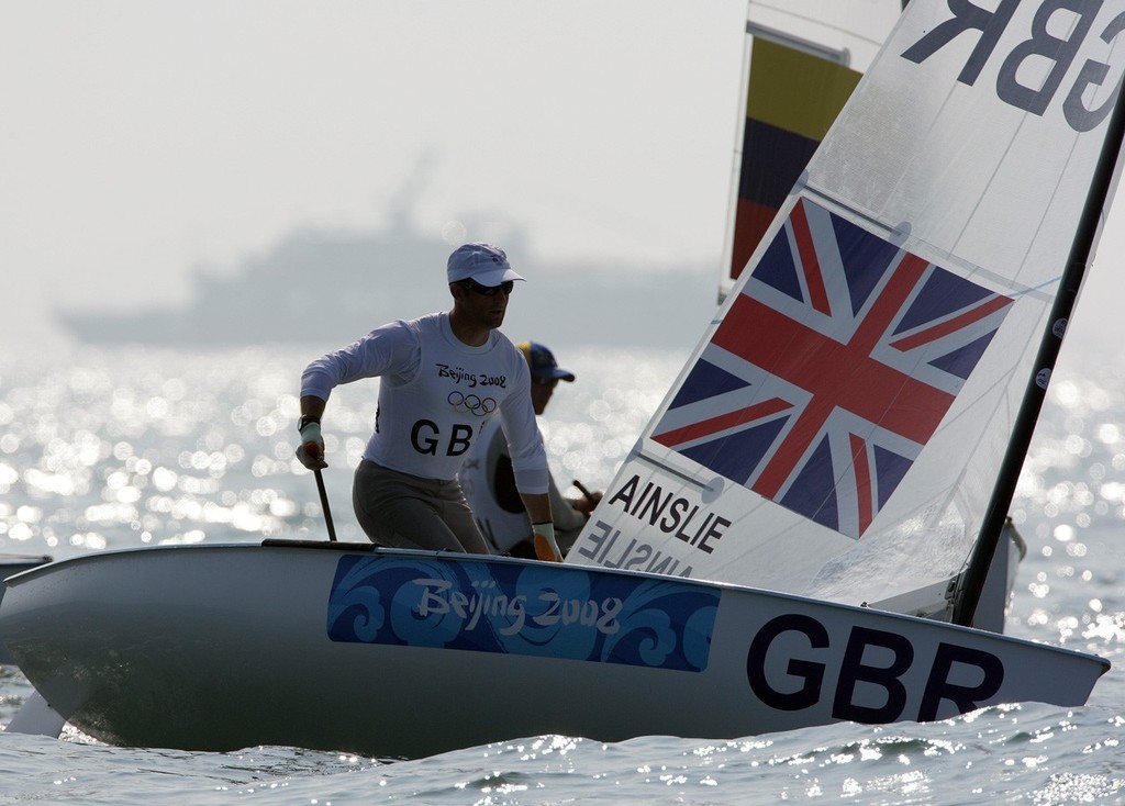 Qingdao-GBR Finn Ben Ainslie - Qingdao photo copyright Richard Langdon /Ocean Images http://www.oceanimages.co.uk taken at  and featuring the  class