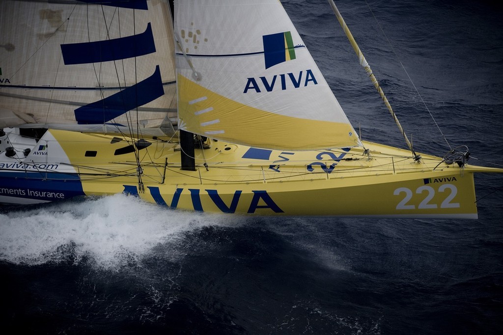 Vendee Globe 2008/09. Aviva in the Southern Ocean.  © Gareth Cooke - Subzero Images http://www.subzeroimages.com